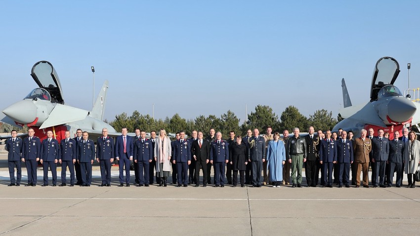 MSB duyurdu! Eurofighter savaş uçağı Ankara'daki Mürted Hava Üssü'ne indi