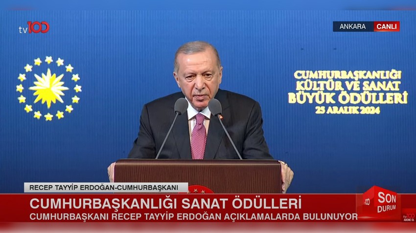 Kültür Sanat Büyük Ödülleri sahiplerini buldu! Cumhurbaşkanı Erdoğan'dan önemli mesajlar