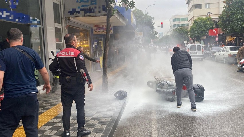 Yer: Adana! Sinir krizi geçirdi, yeni motosikletini ateşe verdi