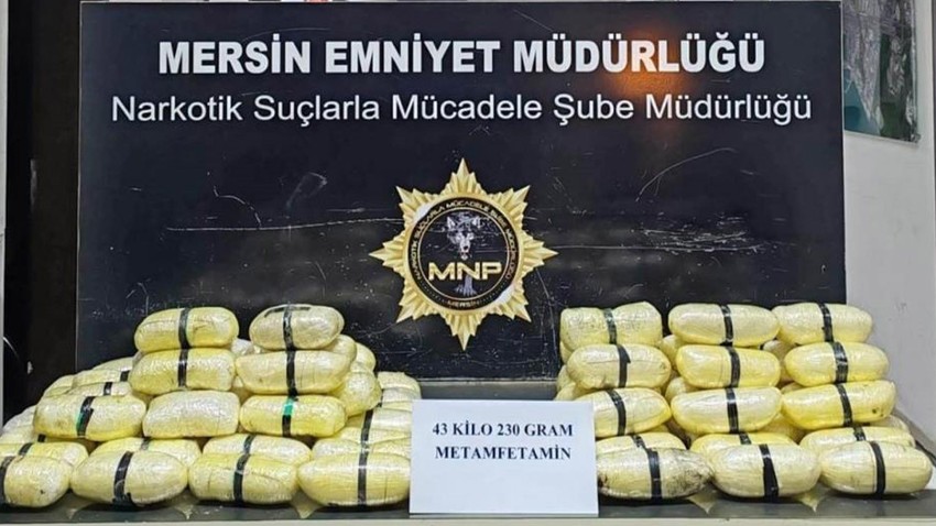 Tırın gizli bölmelerinde uyuşturucu zulası çıktı: 43 kilo metamfetamin ele geçirildi