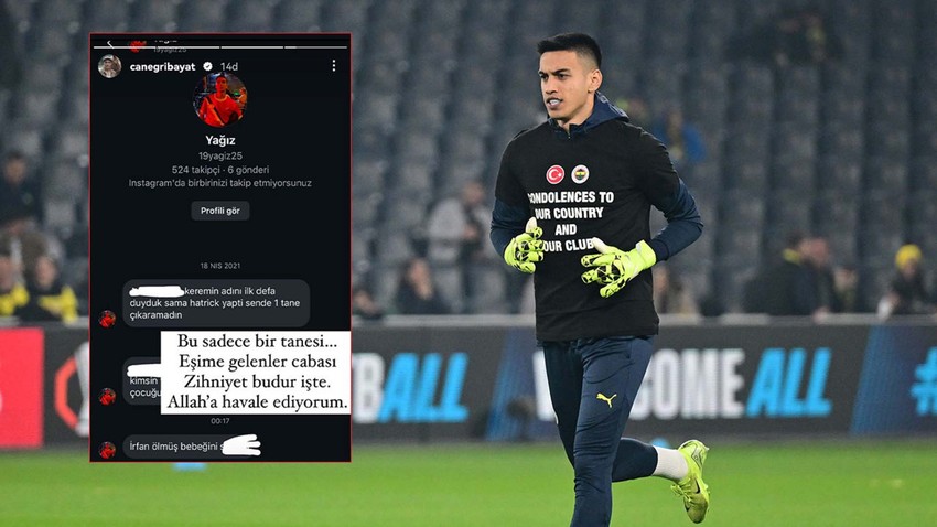 Fenerbahçeli İrfan Can Eğribayat çirkin mesajı ifşa etti: “Allah'a havale ediyorum”