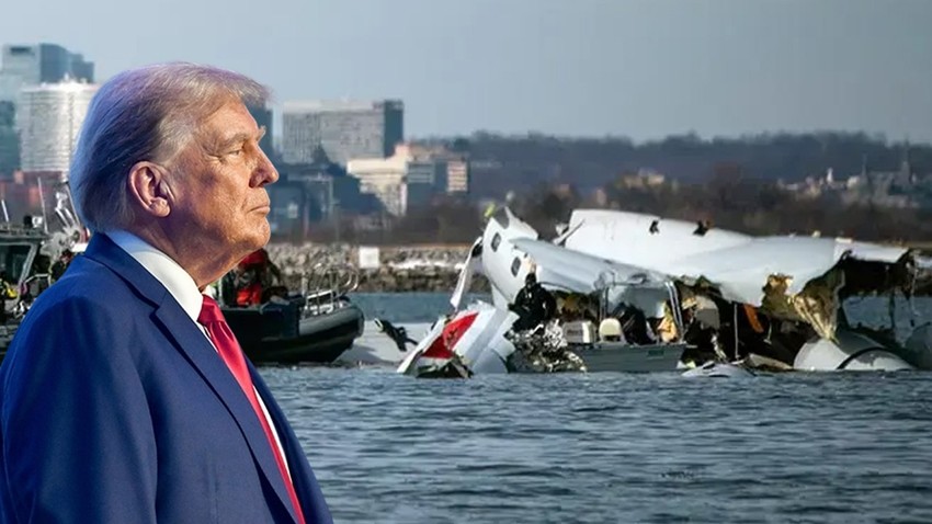 Trump'a uçak kazasının olay yerine gidip gitmeyeceği soruldu: Yüzmeye gitmemi mi istiyorsunuz?