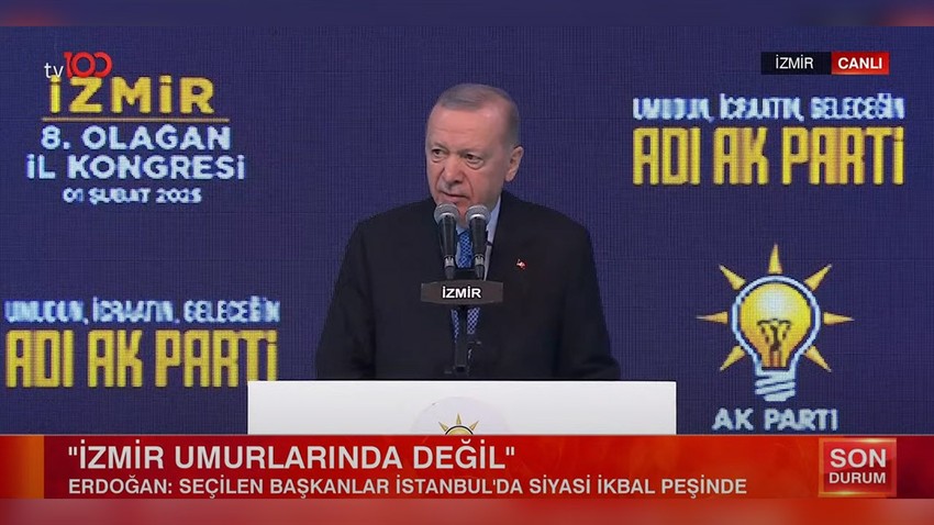 Cumhurbaşkanı Erdoğan'dan AK Parti İzmir 8. Olağan İl Kongresi'nde sert tepki: "Tarihin en perişan devrini yaşıyor!"