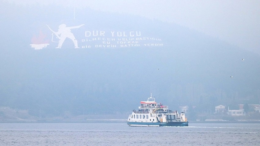 Çanakkale Boğazı'nda gemi trafiği askıya alındı