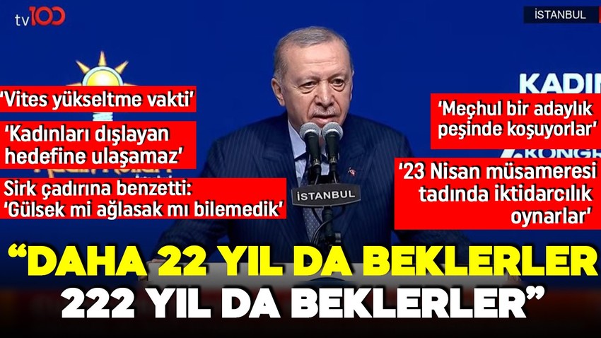 Cumhurbaşkanı Erdoğan'dan önemli açıklamalar: Muhalefet bu kafa ile 222 yıl daha bekler