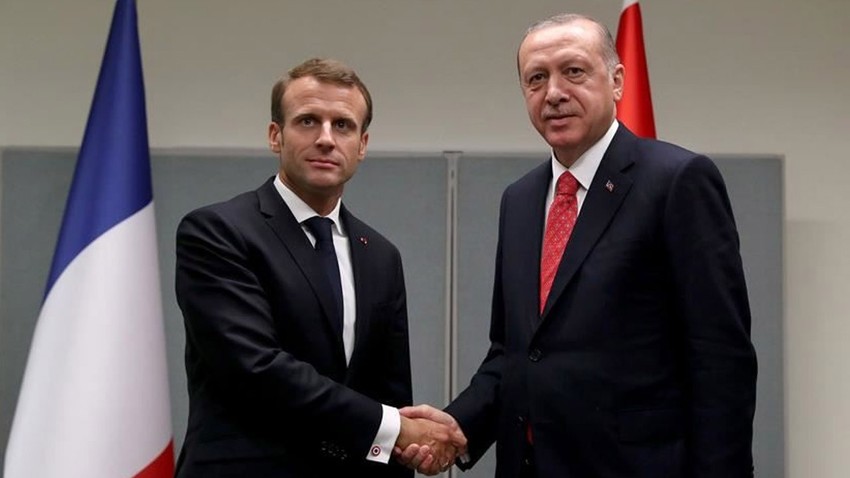 Cumhurbaşkanı Erdoğan, Fransa Cumhurbaşkanı Macron ile görüştü