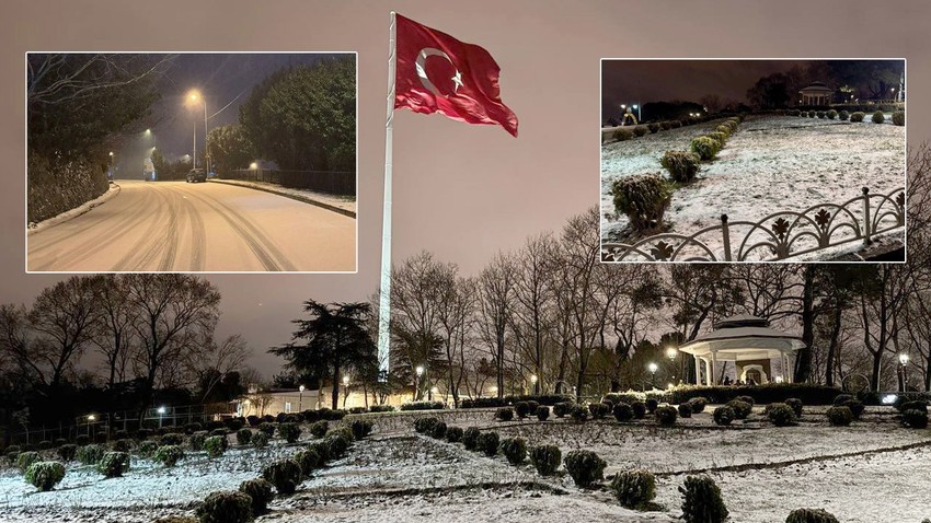 AKOM uyarmıştı: Beklenen kar İstanbul'a giriş yaptı! Kar yağışı ne kadar sürecek?