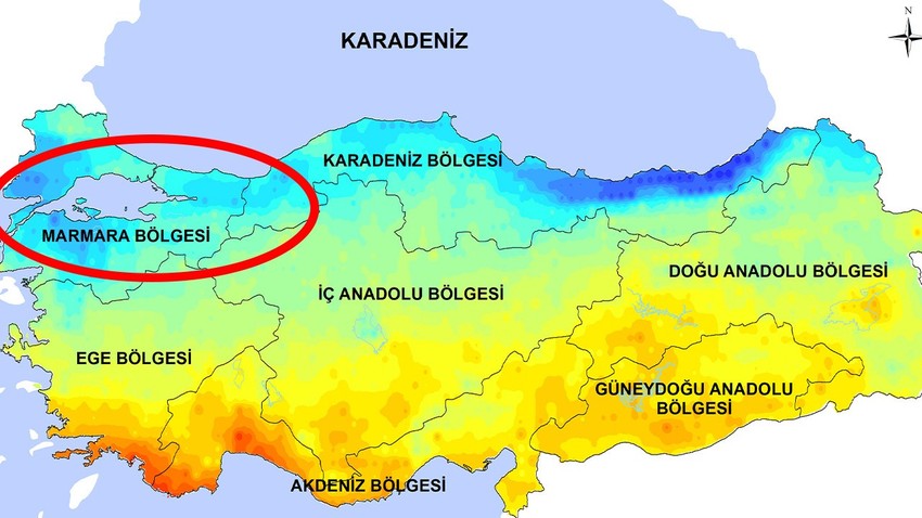 Marmara'ya yüzde 99.01 giriş yapacak. Tarih de hemen yanına ek diyerek paketlendi. Pazartesiye kadar böyle salı tak diye düşecek