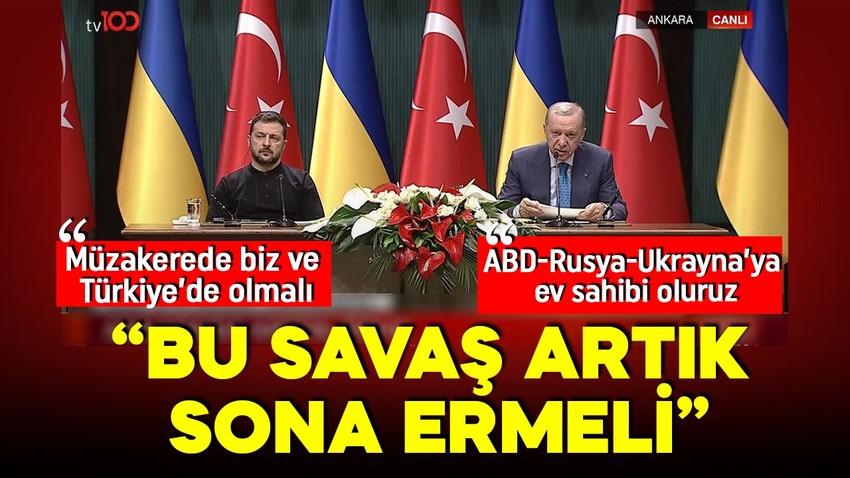 Cumhurbaşkanı Erdoğan'dan önemli açıklamalar: Bu savaş artık sona ermeli