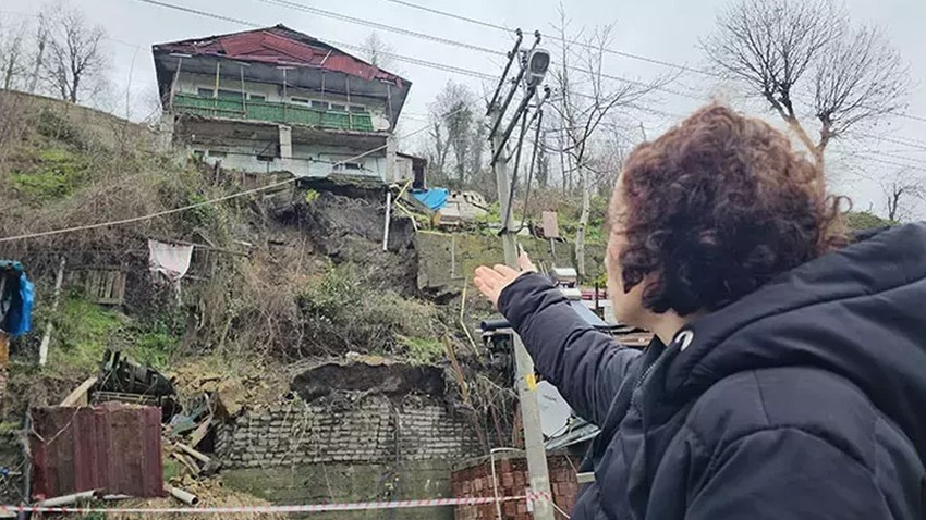 Zonguldak’ta heyelan: 3 ev tahliye edildi