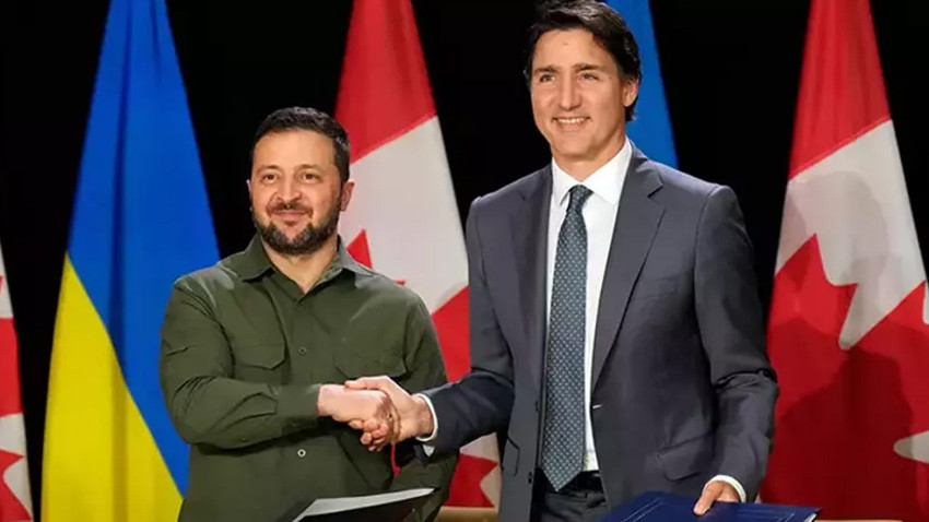Kanada Başbakanı Trudeau, Ukrayna Devlet Başkanı Zelenskiy ile görüştü