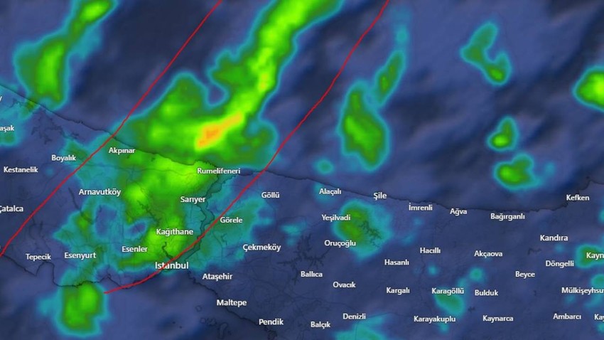 Marmara'da Esenyurt, Esenler, Kağıthane ve Sarıyer 2 kırmızı çizgi arasında kaldı. Yüzde 90 geliyor. Pazar gününe böyle uyanacaksınız