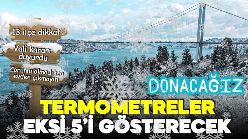 Meteoroloji ve AKOM'dan uyarı geldi! Bu gece donacağız, termometreler eksi 5'i gösterecek!