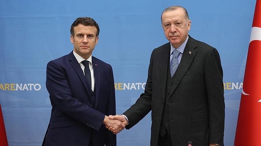 Cumhurbaşkanı Erdoğan, Fransa Cumhurbaşkanı Macron ile görüştü