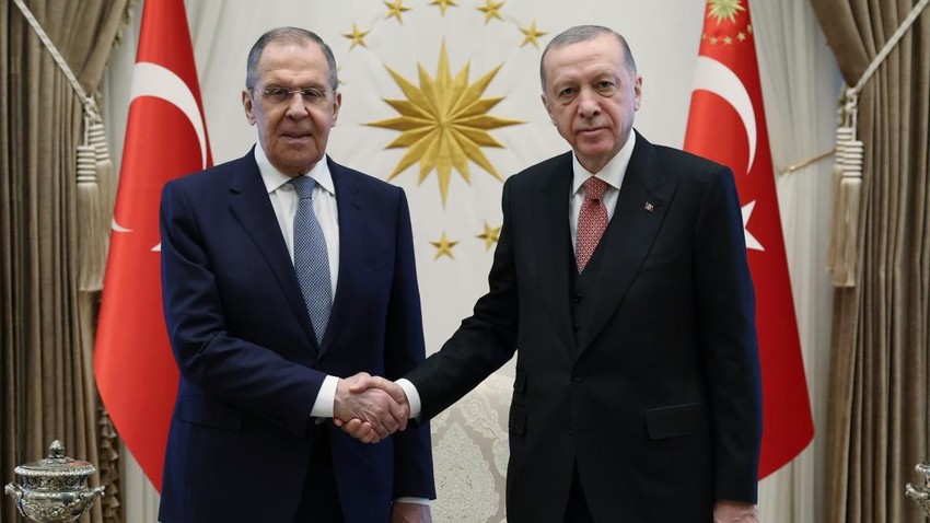 Cumhurbaşkanı Erdoğan, Rus Bakan Lavrov'u kabul etti