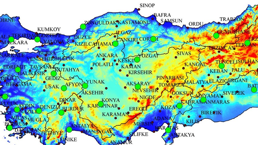 Marmara bölgesinde ihtimal yüzde 30.32 ancak iç bölgelerde bir anda yüzde 80'e yükseldi. İç bölgelerdeki herkes dikkat