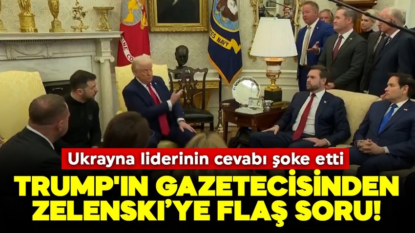 Trump'ın gazetecisinden Zelenski’ye flaş soru! Ukrayna liderinin cevabı şoke etti