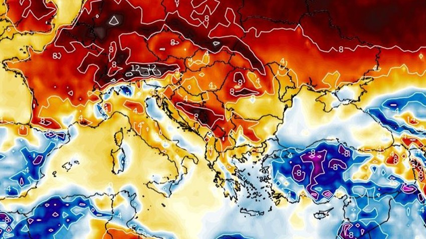 Marmara'da değişim pazar olacak! Pazara kadar normalin  8-12 üzerinde... Pazar gece sonrası bir anda dönüş yapıp yok olacak! Marmara'da yüzde 97.96.98 böyle