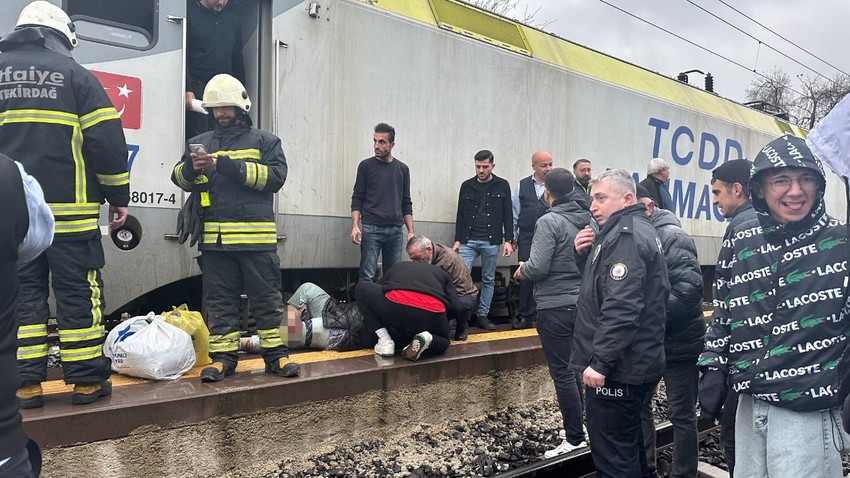 Makinistin dikkati hayatını kurtardı! Dengesini kaybedince trenle peron arasına düştü