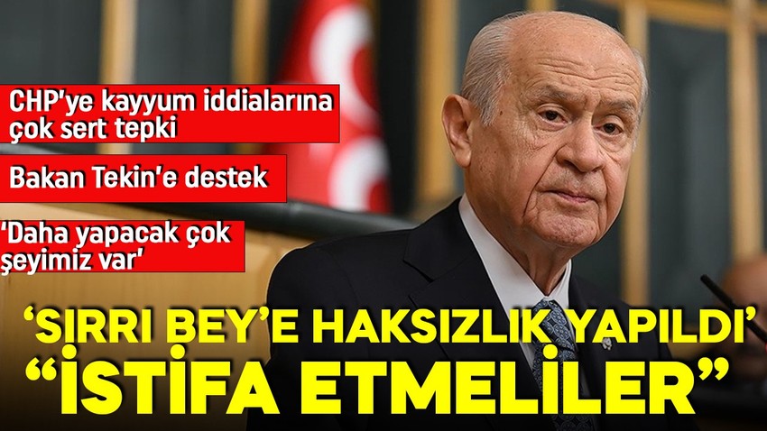 Bahçeli'den Sırrı Süreyya Önder mesajı: Daha yapacak çok şeyimiz var