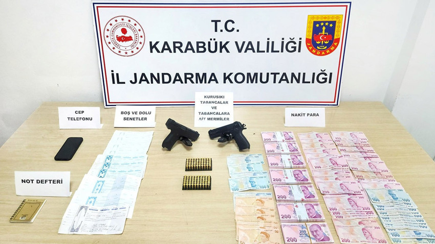 Karabük'te tefecilik operasyonu: 1 kişi gözaltına alındı!
