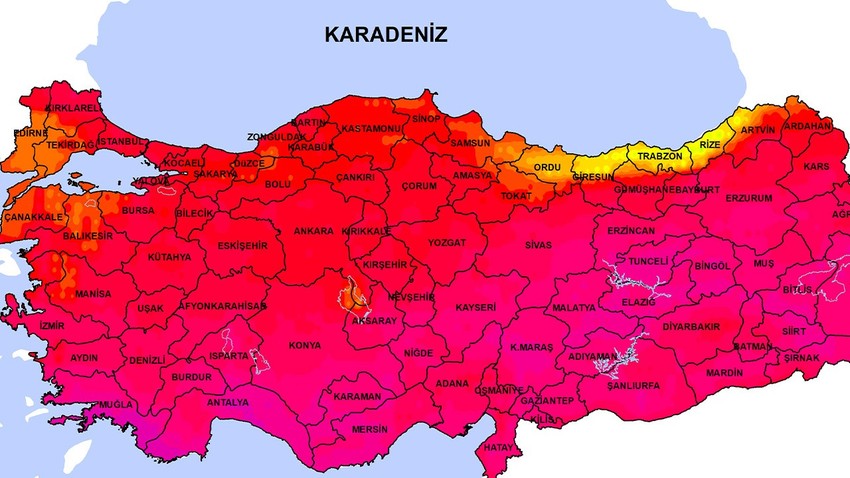 Türkiye'ye perşembe gecesi tam giriş yapacak. Cuma her yere yayılacak