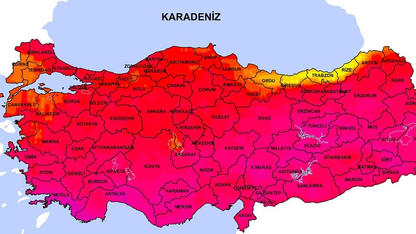 Türkiye'ye pazartesi için 20 uyarısı şimdi verildi. Pazartesi başlayacak