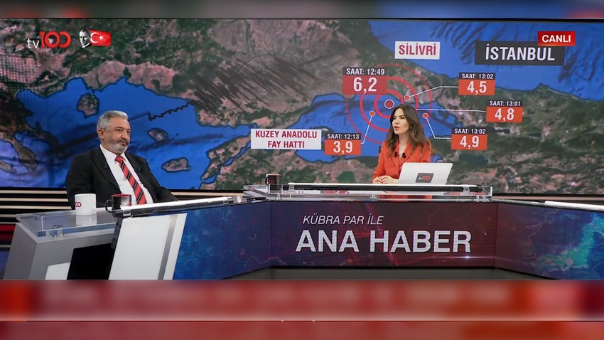 Afet Deprem Bilimci-Sismolog Prof. Dr. Şerif Barış'tan tv100'de önemli açıklamalar: 6.2'lik deprem beklenen büyük İstanbul depreminin öncülü mü?