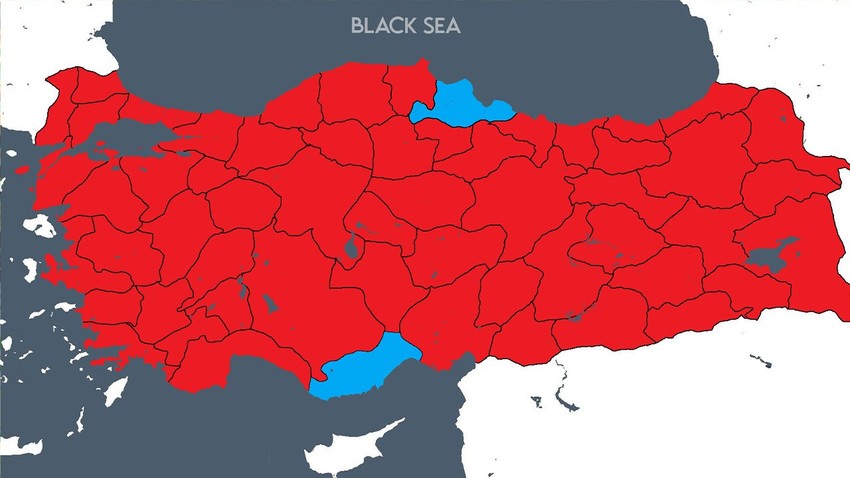 Türkiye'de İç Anadolu'nun her yerini kapladı. 15 gün boyunca sürecek