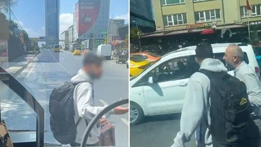 Otobüsü kaçırdı, ortalığı birbirine kattı!
