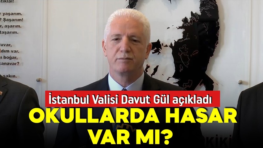 Depremin ardından ilk ders zili çaldı! Okullarda hasar var mı? Vali Gül açıkladı!