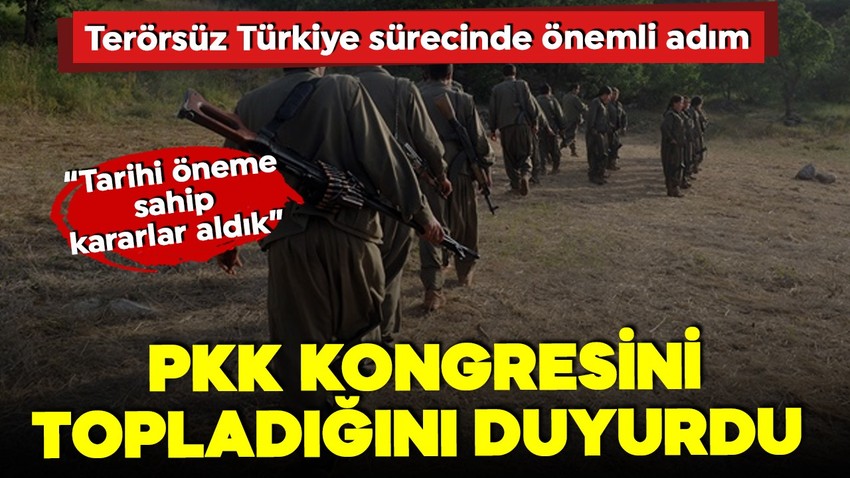 PKK kongrenin toplandığını duyurdu!