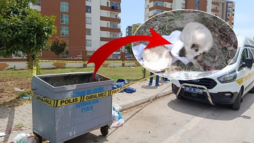 Adana'da korkunç olay! Çöp konteynerinden kafatası çıktı