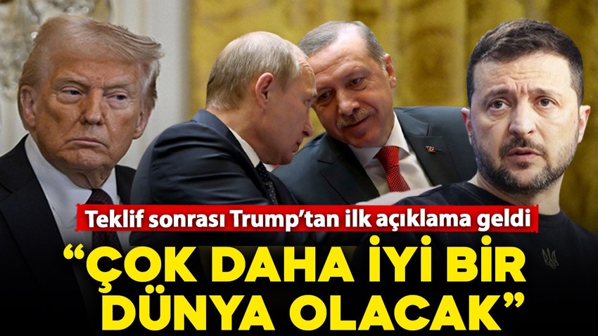 Putin’in teklifi sonrası Trump'tan ilk açıklama! "Çok daha iyi bir dünya olacak"