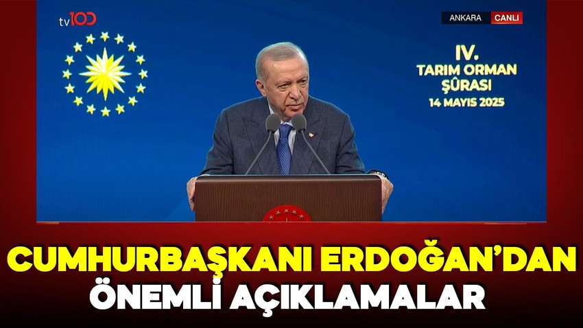 Cumhurbaşkanı Erdoğan'dan önemli açıklamalar: Tarım Şurası'nda 86 karar alındı