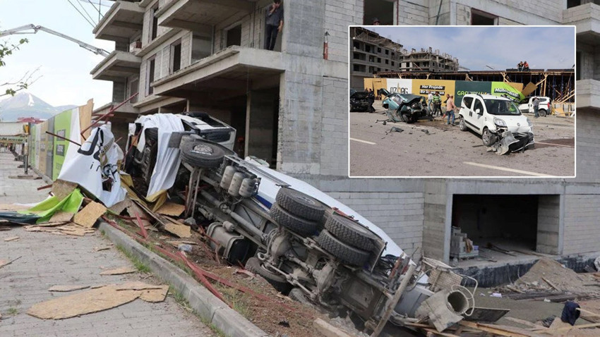 Erzurum'da beton mikseri dehşeti: Caddeyi savaş alanına çevirdi