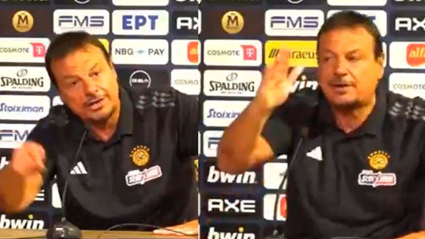 Ergin Ataman'ı çılgına çeviren soru! Basın toplantısını terk etti