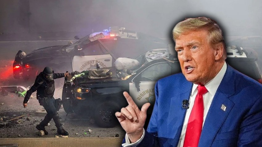 ABD'de sokaklar karıştı! Trump'tan net çıkış: "İç savaş istemiyorum"