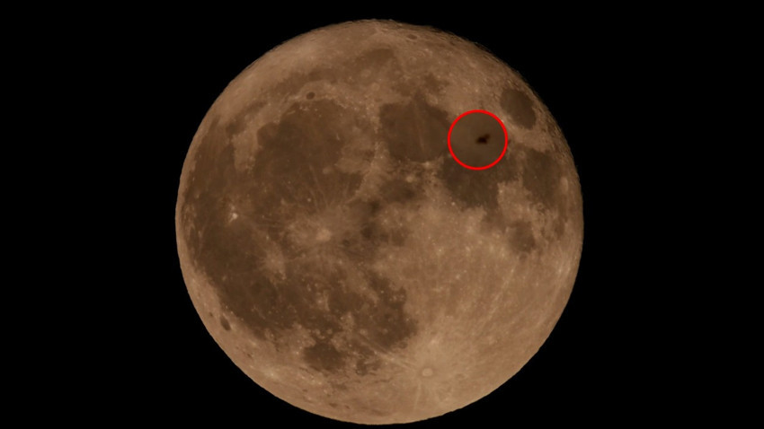 Bitlis'te gece oluşan dolunayı çekmek isteyen bir fotoğrafçı fotoğraf karelerinde beklenmedik bir detay fark etti