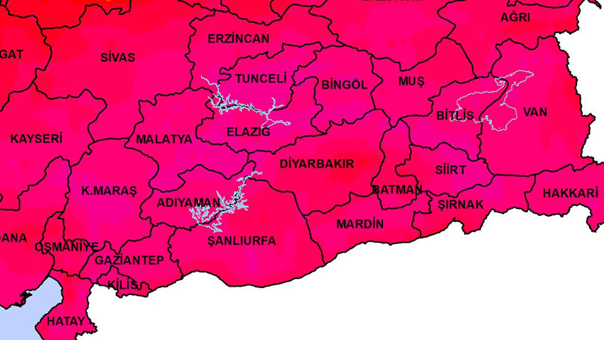 Şırnak, Batman, Siirt, Mardin, Diyarbakır, Şanlıurfa, Gaziantep, Kilis, Adıyaman'a perşembe uyarısı az önce verildi