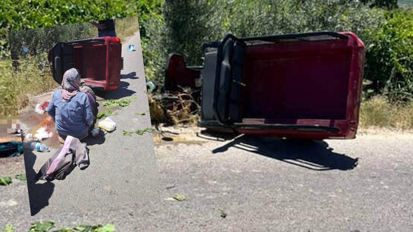 Bağdan dönen kadınlar kaza yaptı: Ölü ve yaralı var