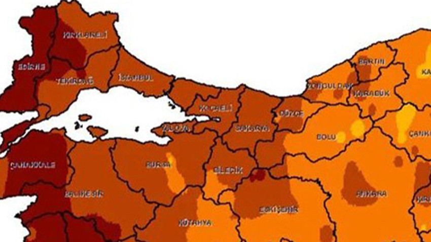 Marmara'ya çarşamba için korkutan 39 uyarısı verildi. Perşembe bir anda değişecek