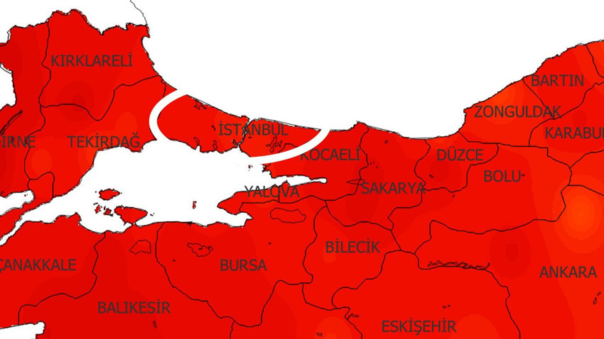 İstanbul'da Esenyurt, Esenler, Sultangazi, Avcılar, Küçükçekmece, Bahçelievler, Yenibosna, Şirinevler, Güngören, Haznedar dahil 39 ilçeye çarşamba uyarısı