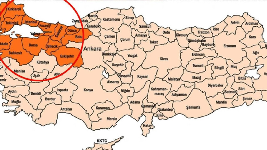 Marmara'da İstanbul, Bursa, Sakarya, Kocaeli, Yalova ve Düzce'ye acil 20 Temmuz tarihi verildi. Bir anda çok sert girecek