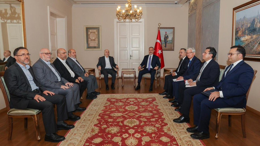 İstanbul'da kritik temas! Dışişleri Bakanı Hakan Fidan, Hamas heyeti ile görüştü