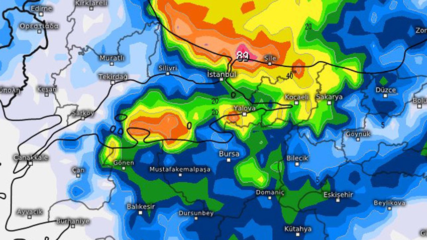 Marmara'nın doğusuna 8-9 Ağustos uyarısı gerçekleştirildi