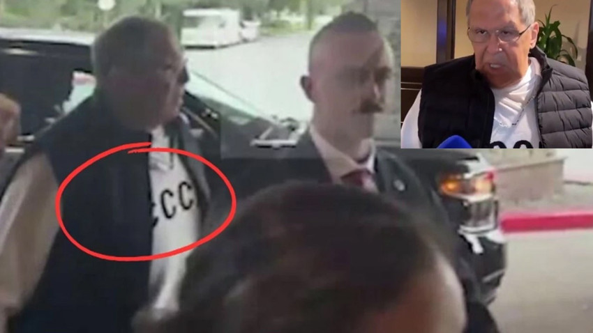 Lavrov Alaska'ya bu tişörtle gitti! Mesaj mı verdi?