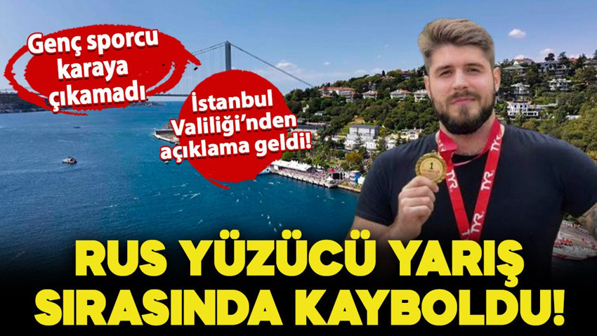 İstanbul Boğazı’nda yarışta yüzerken kaybolan Rus yüzücü aranıyor!