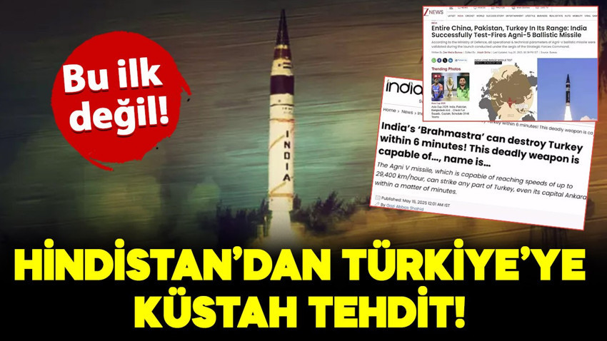 Hindistan medyasından Türkiye'ye küstah tehdit