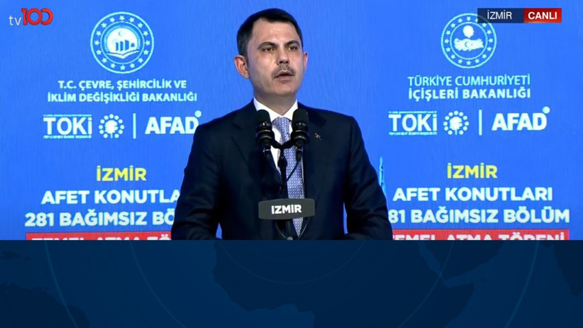 İzmir'de afet konutları yükseliyor! Bakan Kurum: Yanan her evin yerine yenisini yapacağız